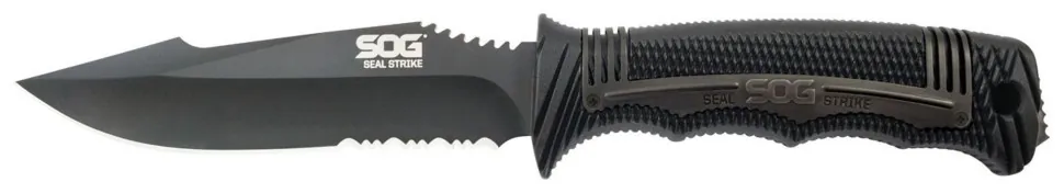 Ніж SOG SEAL Strike, Part Serr Blk TiNi Delx Molded Shth-Ti (SHM_SOG SS1003-CP)