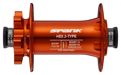 Втулка передняя SPANK HEX J-TYPE Boost F15/20, Orange