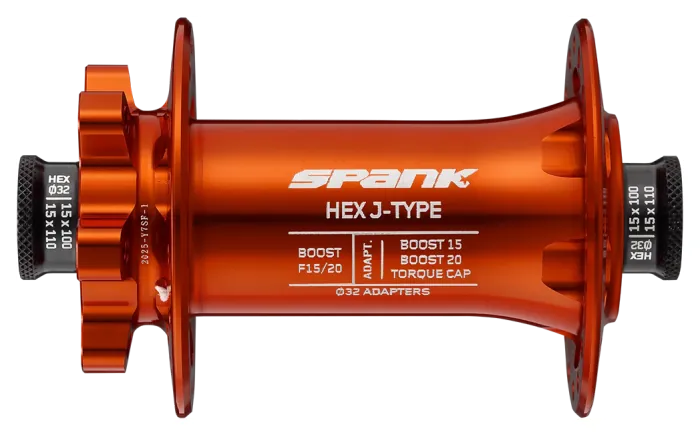 Втулка передняя SPANK HEX J-TYPE Boost F15/20, Orange