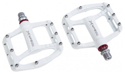 Педалі Mpeda AL-65 алюм. платформа, на пром. підшипні. (білий)