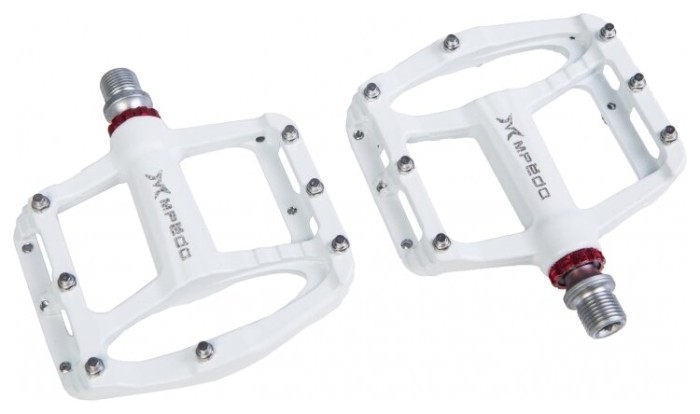 Педали Mpeda AL-65 алюм. платформа, на пром. подшипниках (белый)