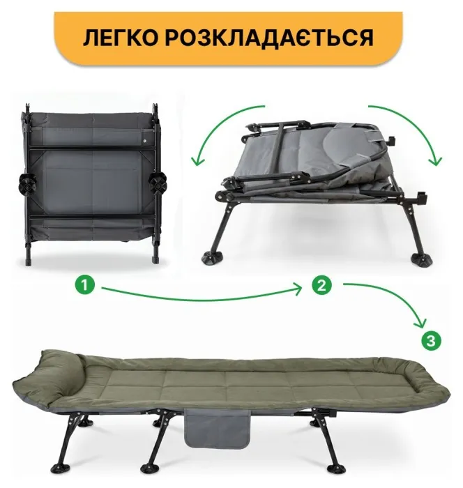 Розкладне ліжко (розкладачка) LEOBRO (FB-S17)