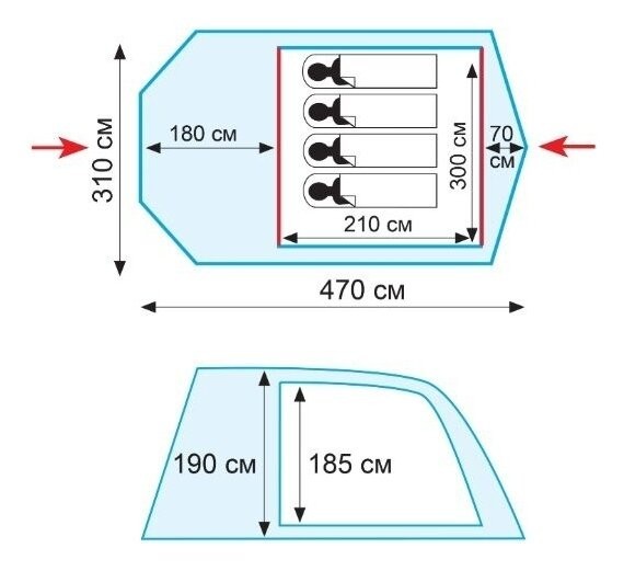Палатка Tramp Baltic wave 5 (V2)
