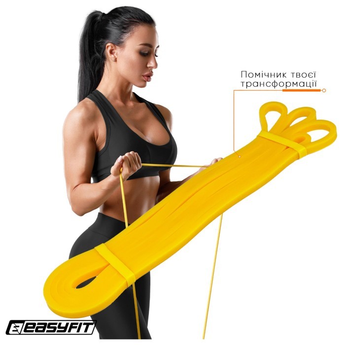 Гумова петля EasyFit 1-6 кг жовта, укр, укр