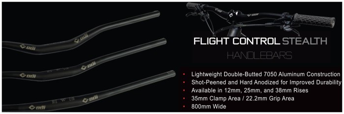 Руль ODI Flight Control Stealth 800mm Bars 50mm Rise Black
