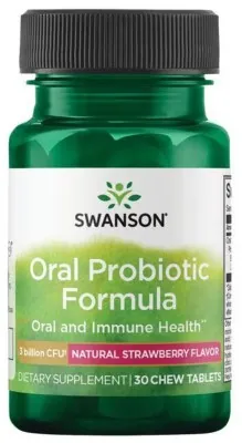 Oral Probiotic Formula 3 billion Cfu - 30 tabs Natural Strawberry