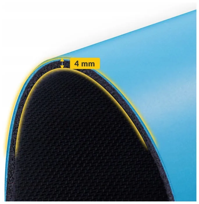 Коврик (мат) спортивный 4FIZJO PU 183 x 61 x 0.4 см для йоги и фитнеса Blue (P-5907739319555)