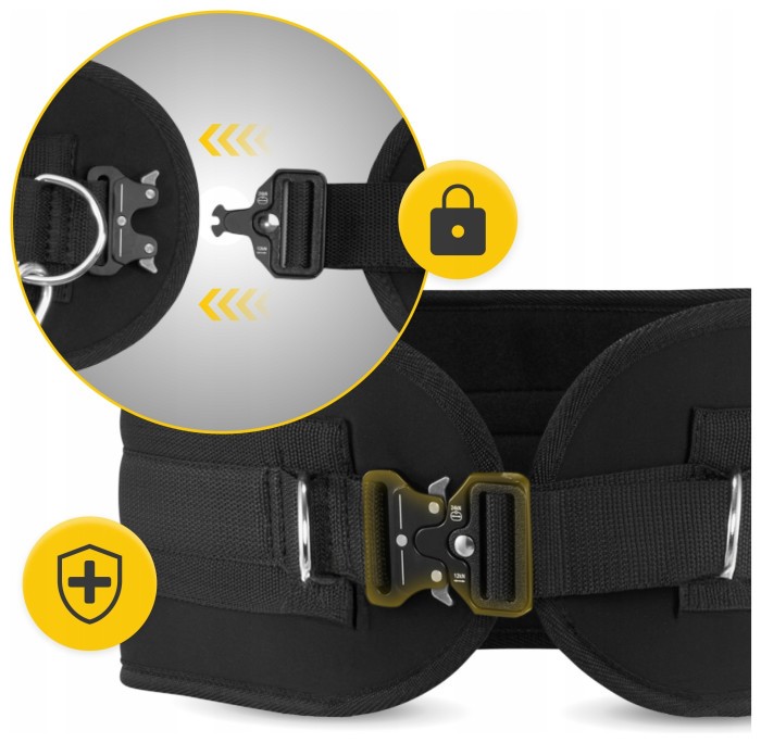 Пояс атлетичний для обтяження 4FIZJO Dip Belt 80 см Black (P-5905973402255)