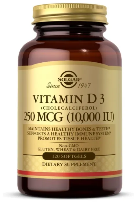Vitamin D3 250mcg (10 000IU) - 120 softgels