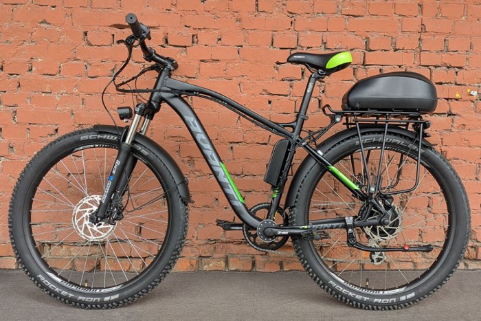 Електровелосипед гірський 27.5" Avanti E-Boost 650B+ MXUS 500W/35Ah Green (2025) 19"