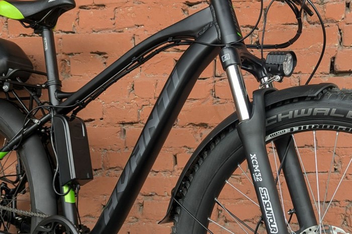 Електровелосипед гірський 27.5" Avanti E-Boost 650B+ MXUS 500W/35Ah Green (2025) 19"