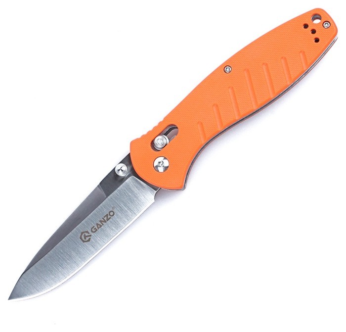 Ніж складаний Ganzo G738-OR помаранчевий, укр, укр