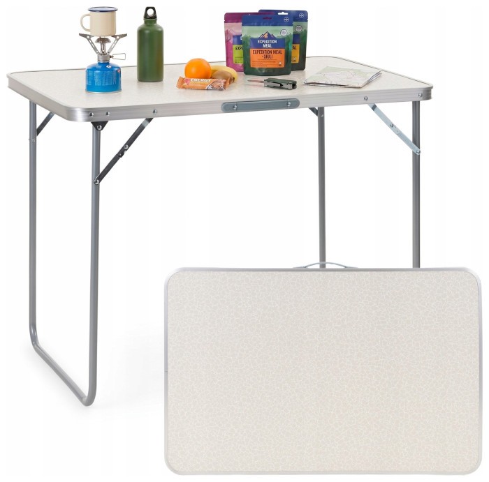 Стіл кемпінговий Springos 90 x 60 см складний CS0177 White