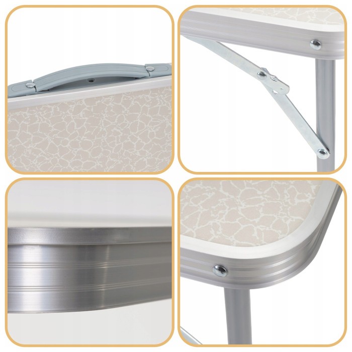Стіл кемпінговий Springos 90 x 60 см складний CS0177 White