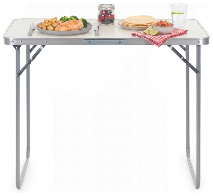 Стіл кемпінговий Springos 90 x 60 см складний CS0177 White