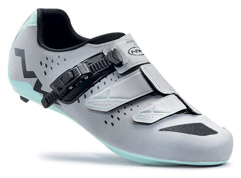 Туфлі велосипедні Northwave VERVE SRS W 37 (6.5US) Gray/silver green (80171018-88)