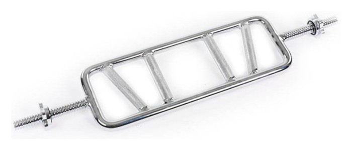 Гриф для штанги Класичний з паралельним хватом SHUANG CAI SPORTS TA-34TB-25 (l-0,85м, d-25мм, вага 9кг, замок гайковий), укр, укр