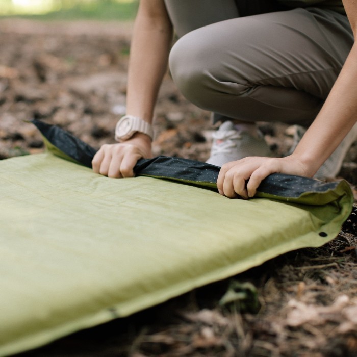 Коврик самонадувний Tramp комфорт з можливістю зістібання olive 190х65х5 UTRI-010, укр, укр