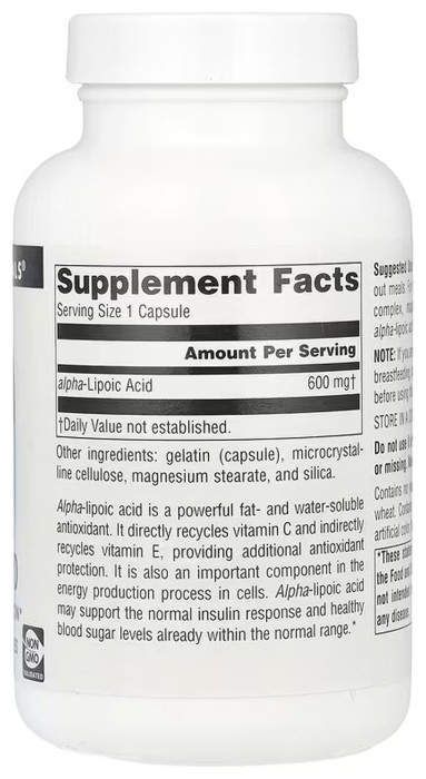 Alpha Lipoic Acid 600 mg - 120 caps