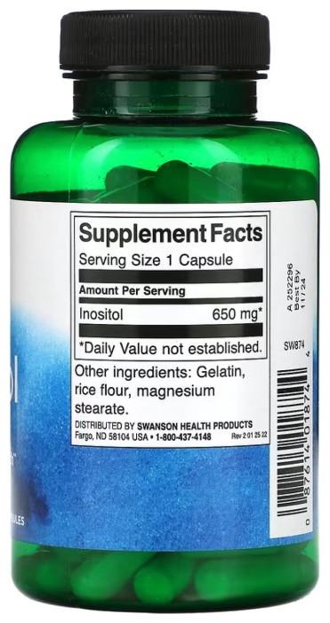 Inositol 650mg - 100 caps