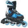 Комплект роликові ковзани Rollerblade Microblade SL black-sky blue + захист, укр Фото - 1