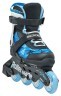 Комплект роликові ковзани Rollerblade Microblade SL black-sky blue + захист, укр Фото - 4