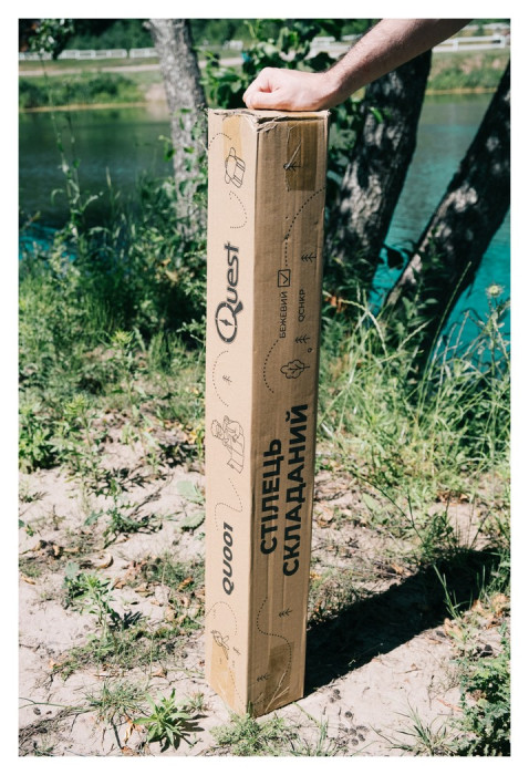 Складаний стілець Quest QU001 бежевий, укр, укр