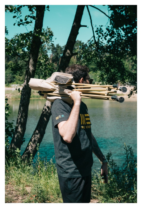 Складаний стілець Quest QU001 бежевий, укр, укр