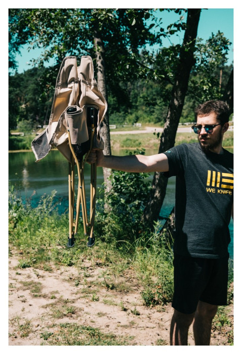 Складаний стілець Quest QU001 бежевий, укр, укр