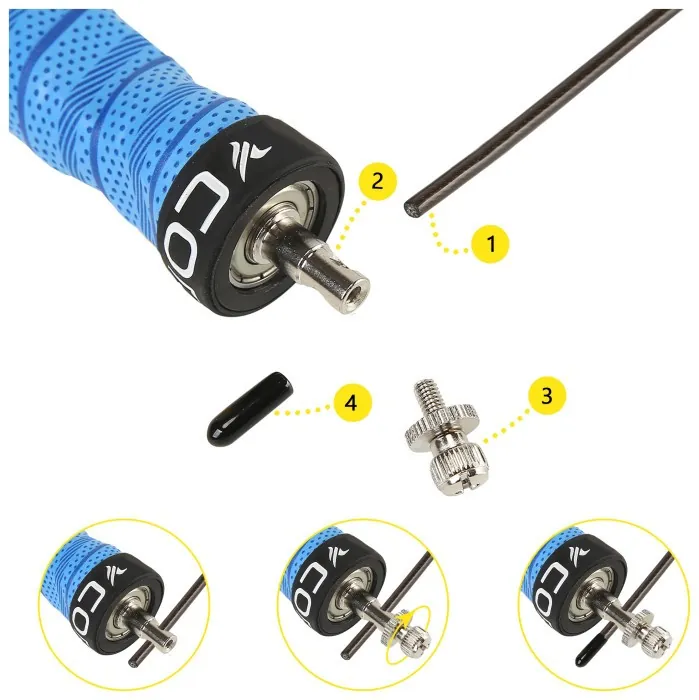 Скакалка скоростная для кроссфита Cornix Speed Rope Pro XR-0522 Blue