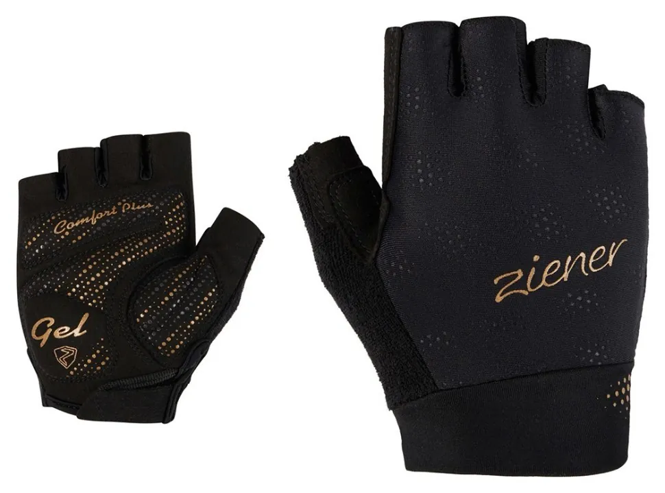 Ziener велоперчатки Crissi W black-gold art 6 (6)