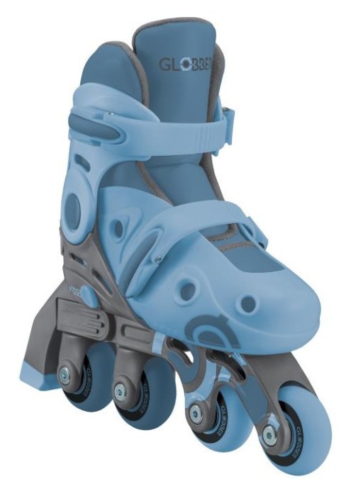 Роликові ковзани GLOBBER 2в1 сіро-сині р.30-33, до 60кг, 5+, укр, укр