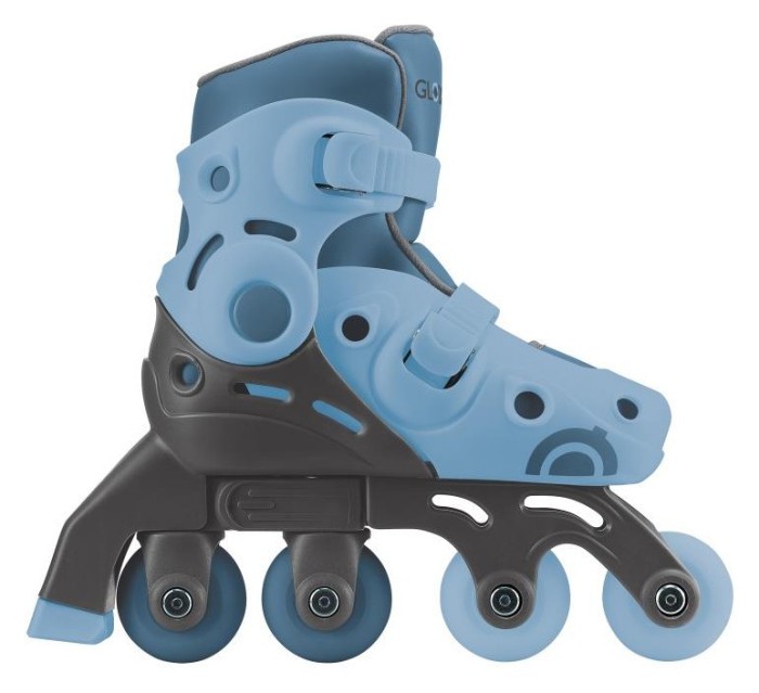 Роликові ковзани GLOBBER 2в1 сіро-сині р.30-33, до 60кг, 5+, укр, укр