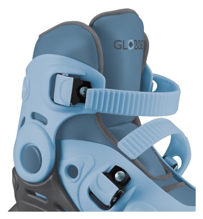 Роликові ковзани GLOBBER 2в1 сіро-сині р.30-33, до 60кг, 5+, укр, укр
