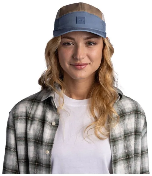 Кепка Buff 5 Panel Go Cap, Domusi Steel, L/XL