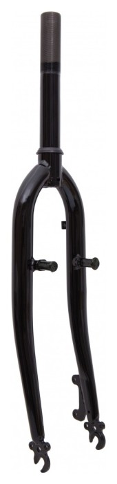 Вилка 26" Жорстка Сталь 1-1/8 rod-190 різьб. disc/v-br чорний, укр, укр