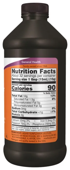 Sunflower Liquid Lecithin - 16 fl oz