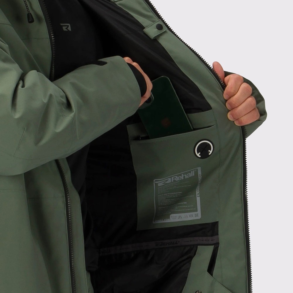 Rehall куртка сноубордична Brasko 2026 dusty green L, укр, укр