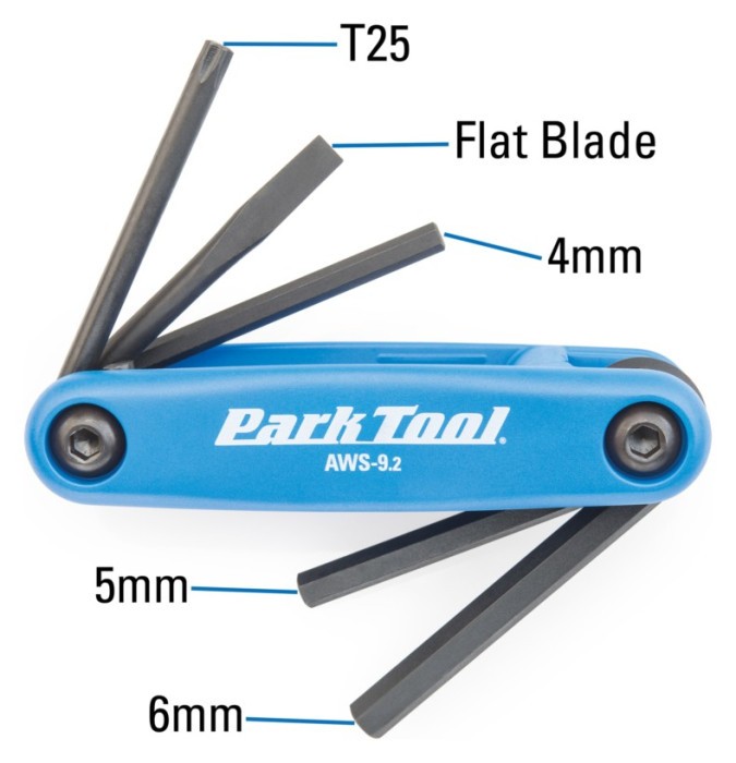 Мультитул Park Tool AWS-9.2 4/5/6мм, Т25, отвертка