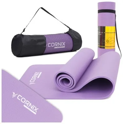 Коврики спортивные Cornix NBR 183 x 61 x 1 cм для йоги и фитнеса XR-0011 Violet