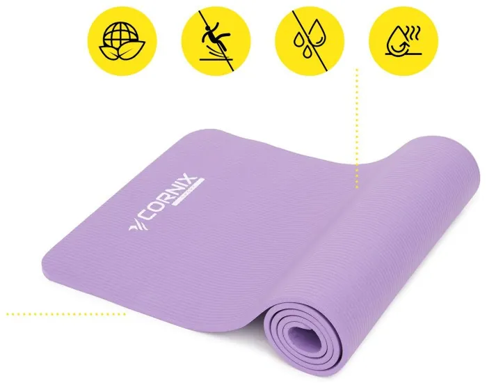 Коврики спортивные Cornix NBR 183 x 61 x 1 cм для йоги и фитнеса XR-0011 Violet