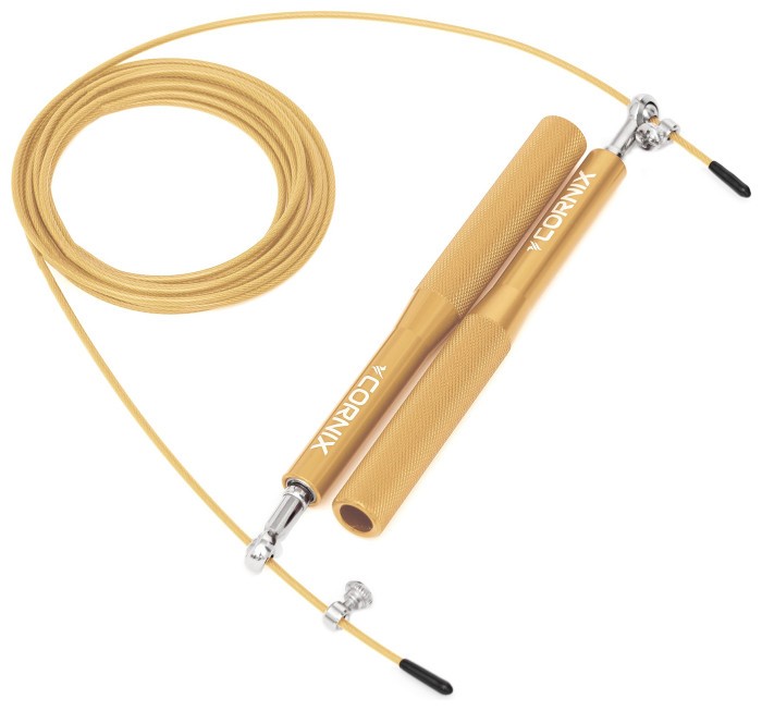 Скакалка швидкісна для кросфіту Cornix Speed Rope XR-0154 Gold