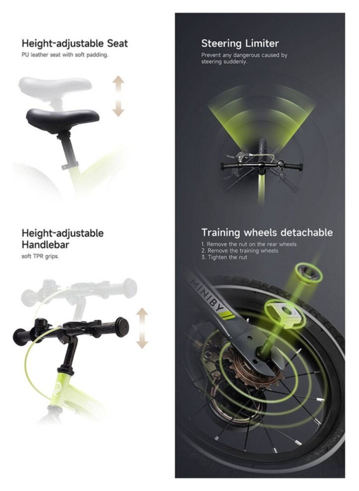 Велосипед 3in1 Q PLAY MINIBY Rose (Rose)