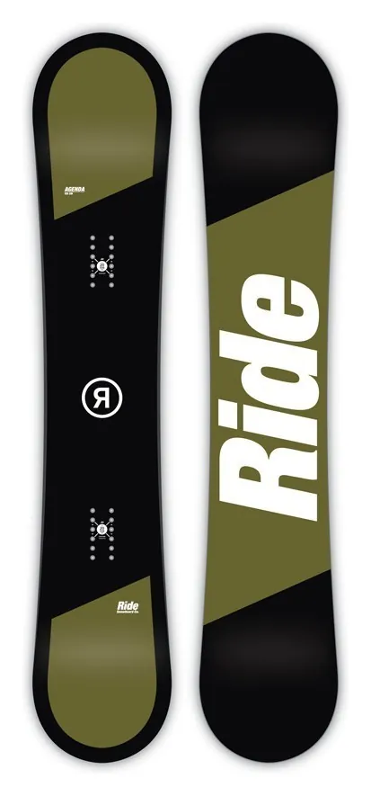 Сноуборд Ride Agenda 155 Black/Green/White (12C0013) (155 см black/green)