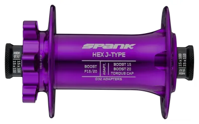 Втулка передня SPANK HEX J-TYPE Boost F15/20, Purple