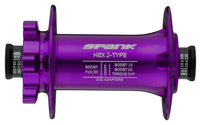 Втулка передняя SPANK HEX J-TYPE Boost F15/20, Purple