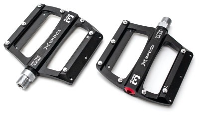 Педали Mpeda ALNC-2026 BMX алюм. платформа на 3 пром. подшипниковые (черный)