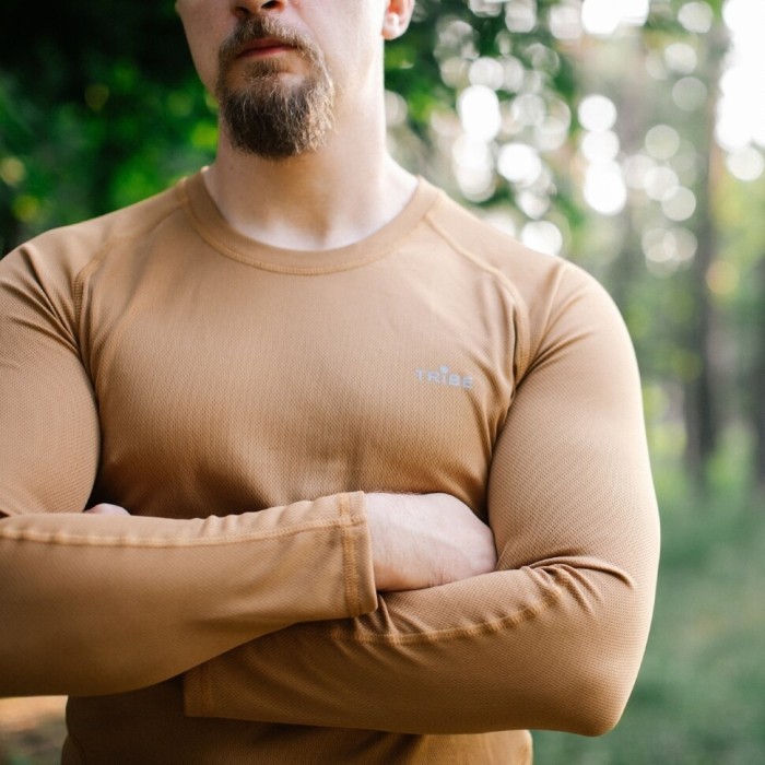 Футболка Tribe CoolpaS LS T-KI-0007-coyote