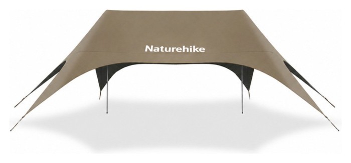 Тент туристичний Naturehike Cloud Skies Tarp Lite CNK2650WS023, 960 х 485 х 260 см, темно-коричневий