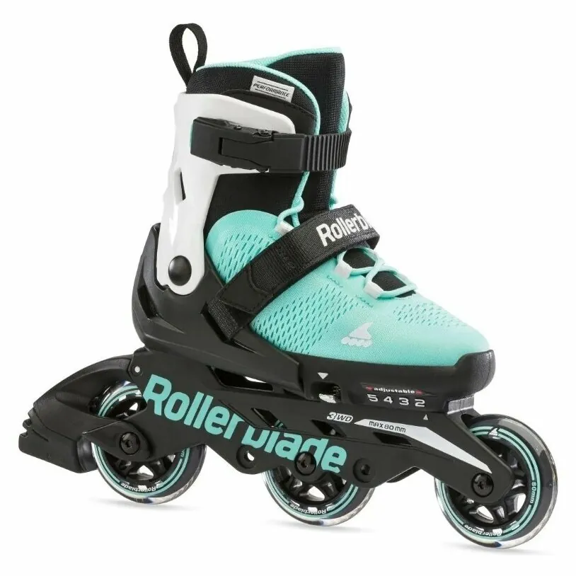 Ролики дитячі Rollerblade Microblade Free 3WD G Agua White (28-32) (Біло-бірюзовий, 28-32)